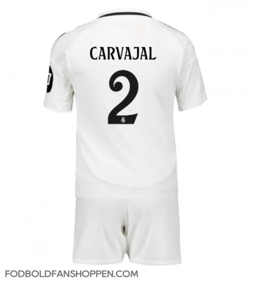 Real Madrid Daniel Carvajal #2 Hjemmebanetrøje Børn 2024-25 Kortærmet (+ Korte bukser)